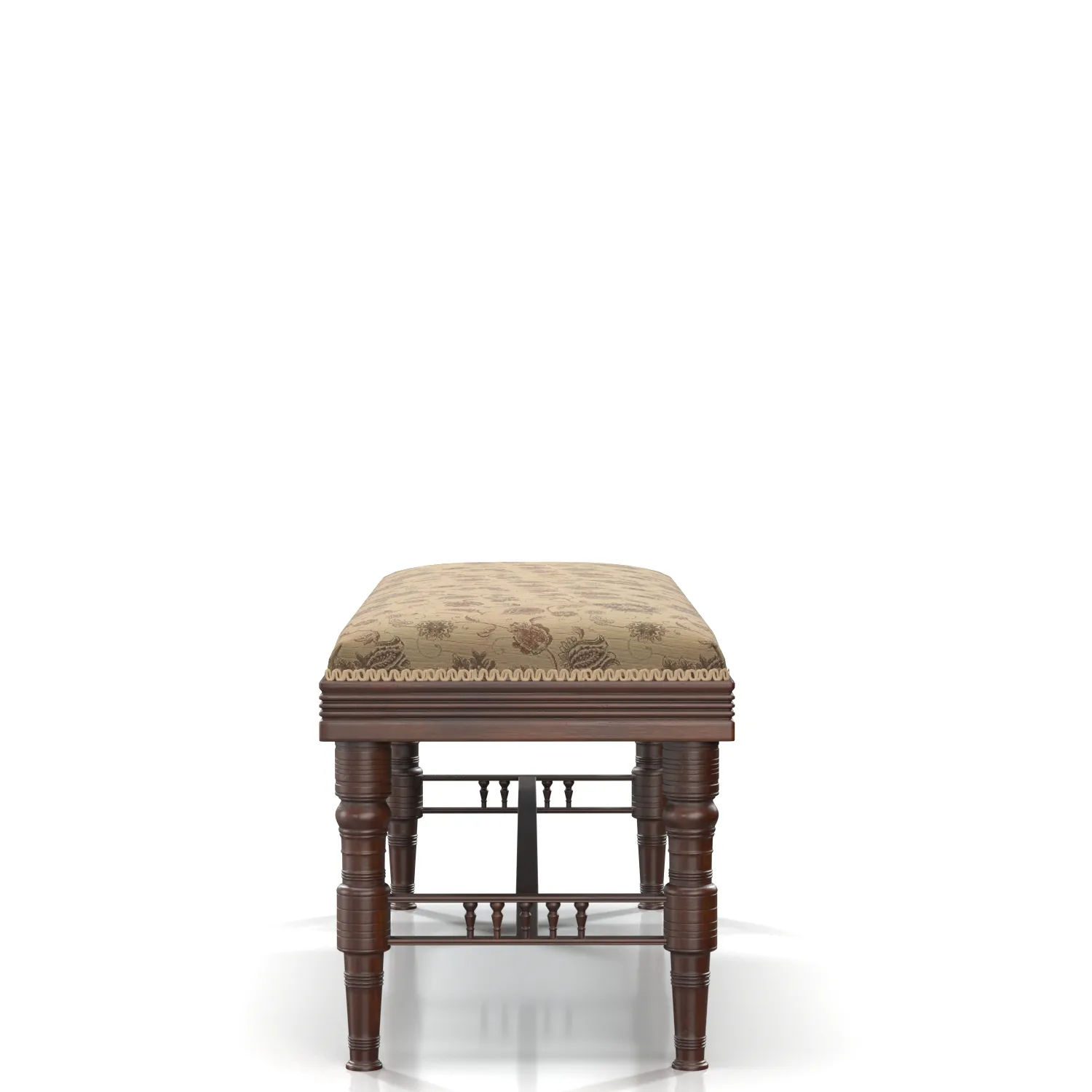 Edwardian Mahogany Duet Piano Stool PBR 3D Model_03